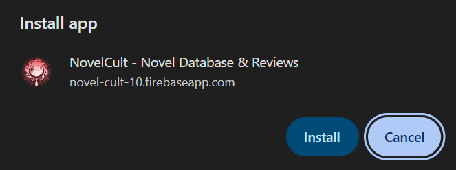 Mobile PWA install prompt